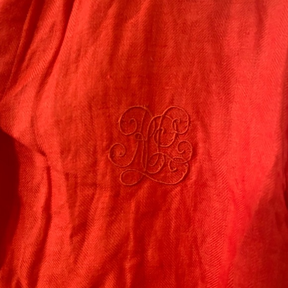 Red Ralph Lauren Button up linen top - Picture 3 of 6